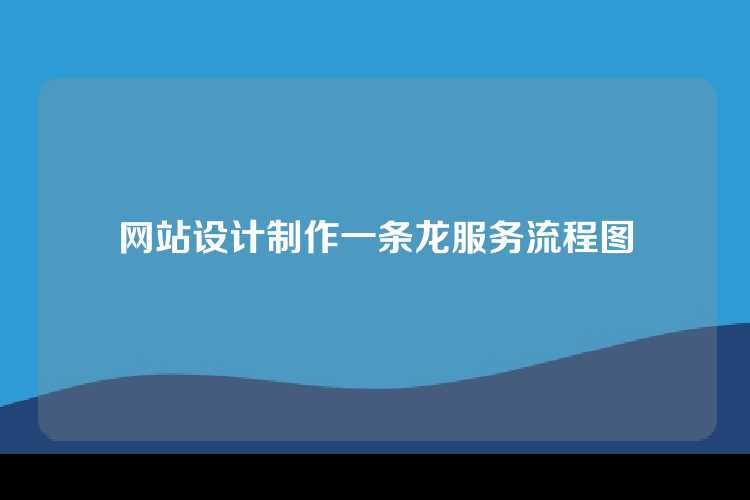 网站设计制作一条龙服务流程图