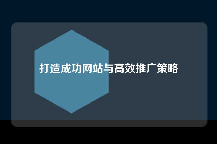 打造成功网站与高效推广策略