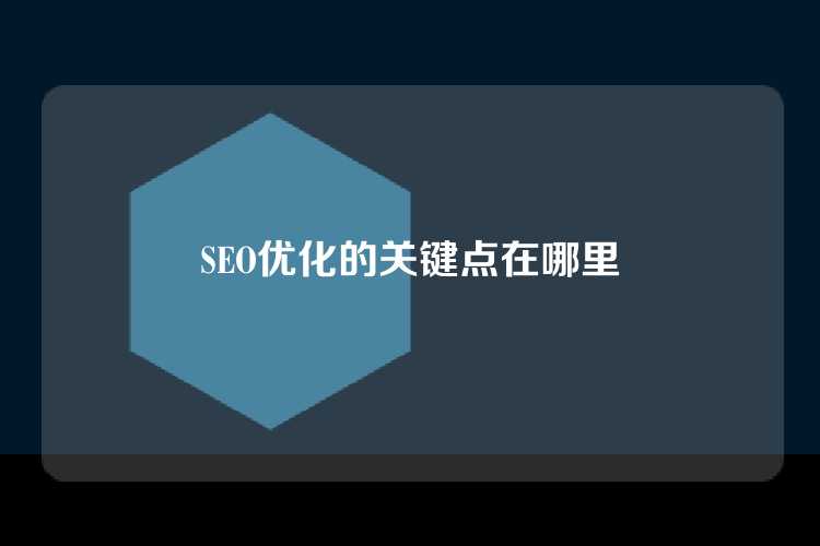 SEO优化的关键点在哪里