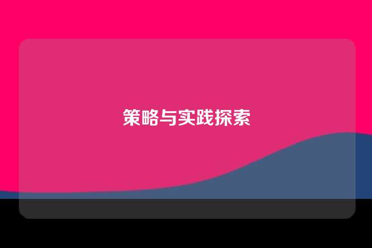 策略与实践探索