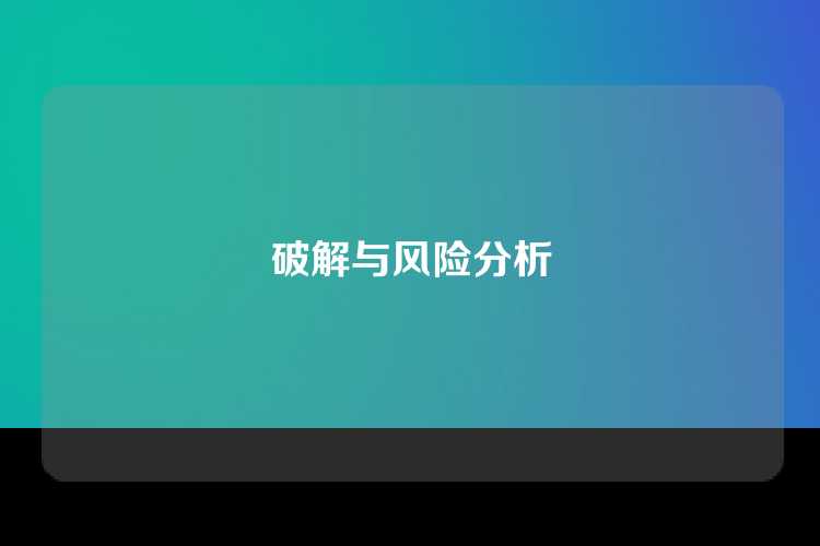 破解与风险分析