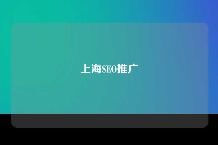 上海SEO推广