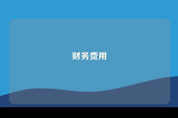 财务费用