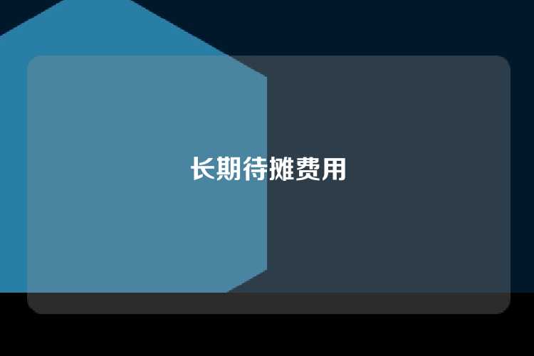 长期待摊费用