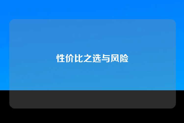 性价比之选与风险