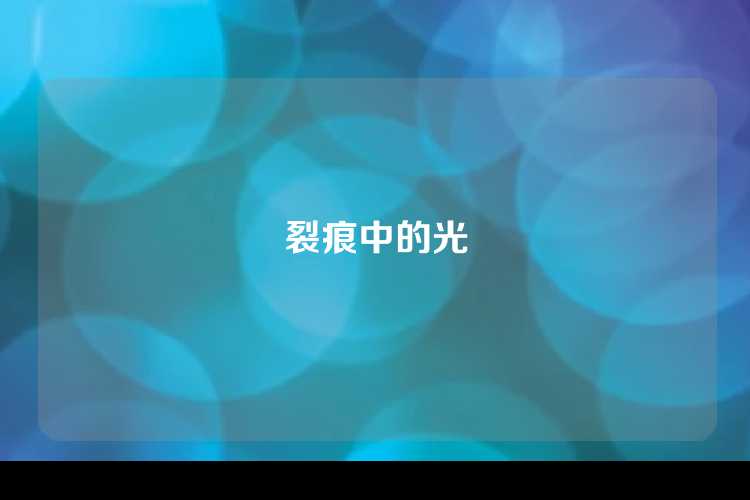 裂痕中的光