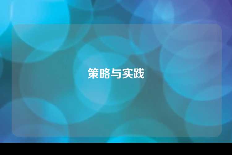 策略与实践