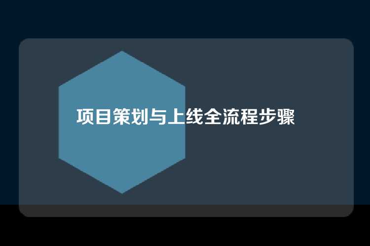项目策划与上线全流程步骤