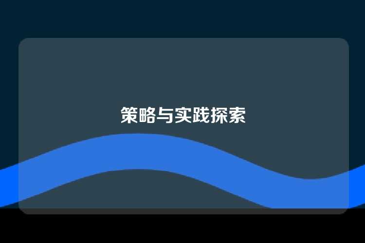 策略与实践探索