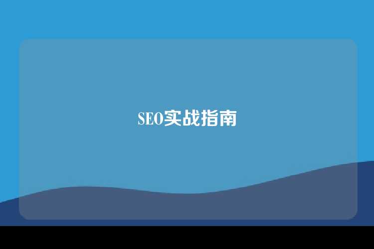 SEO实战指南