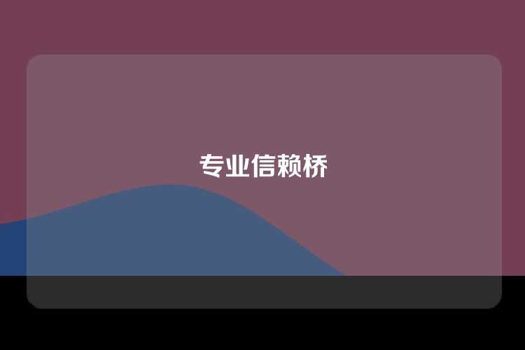 专业信赖桥
