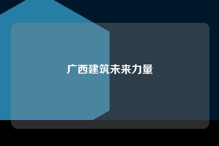 广西建筑未来力量