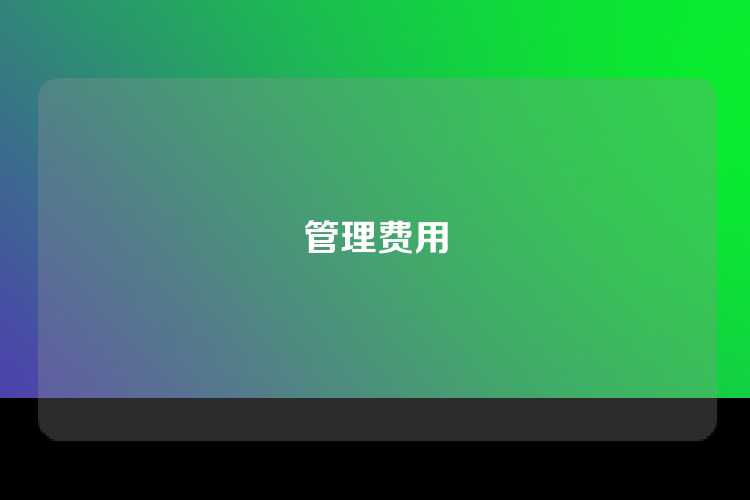 管理费用