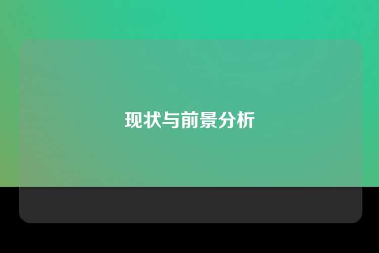 现状与前景分析