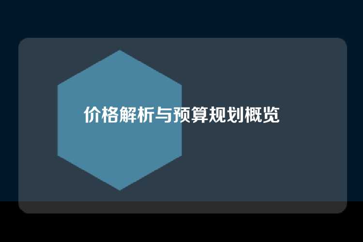 价格解析与预算规划概览