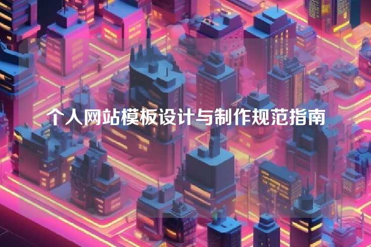 个人网站模板设计与制作规范指南