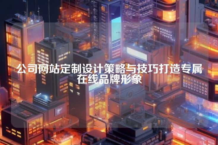 公司网站定制设计策略与技巧打造专属在线品牌形象