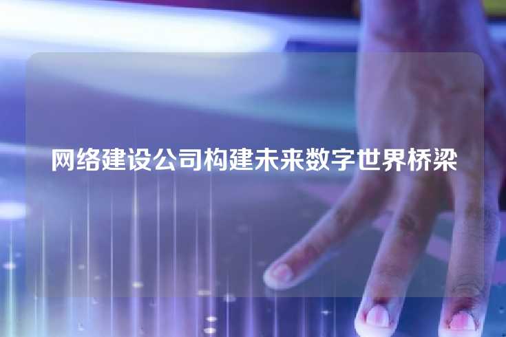 网络建设公司构建未来数字世界桥梁
