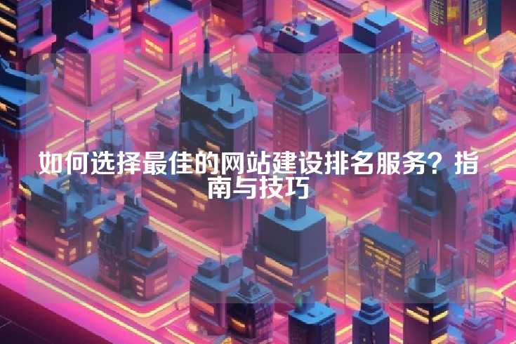 如何选择最佳的网站建设排名服务？指南与技巧