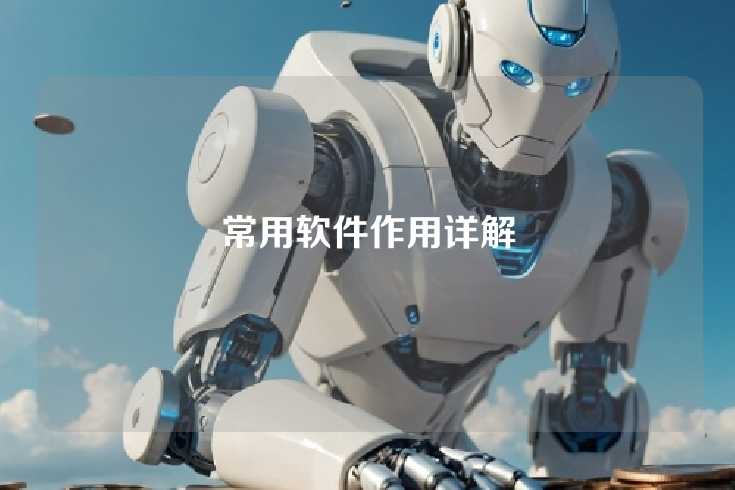 常用软件作用详解