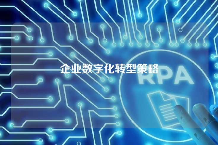 企业数字化转型策略