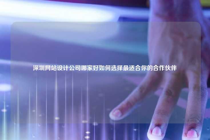 在深圳寻找优秀的网站设计公司