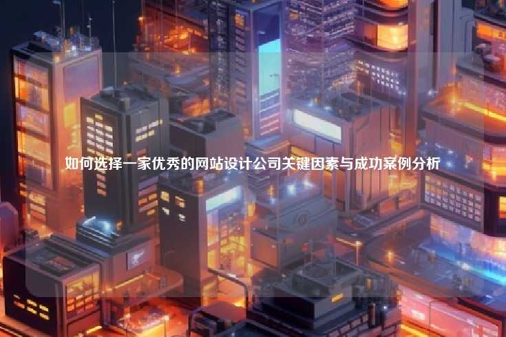 如何选择一家优秀的网站设计公司关键因素与成功案例分析